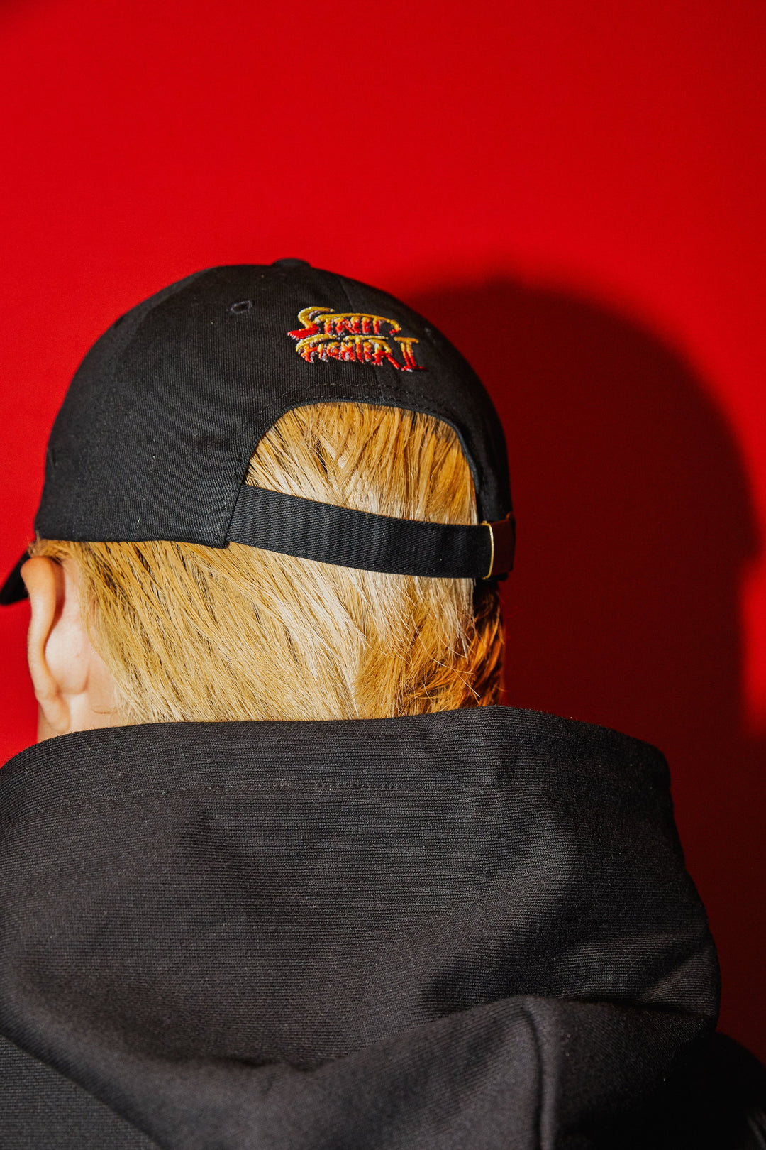 STREET FIGHTER II +1F LOGO CAP/ BLACK