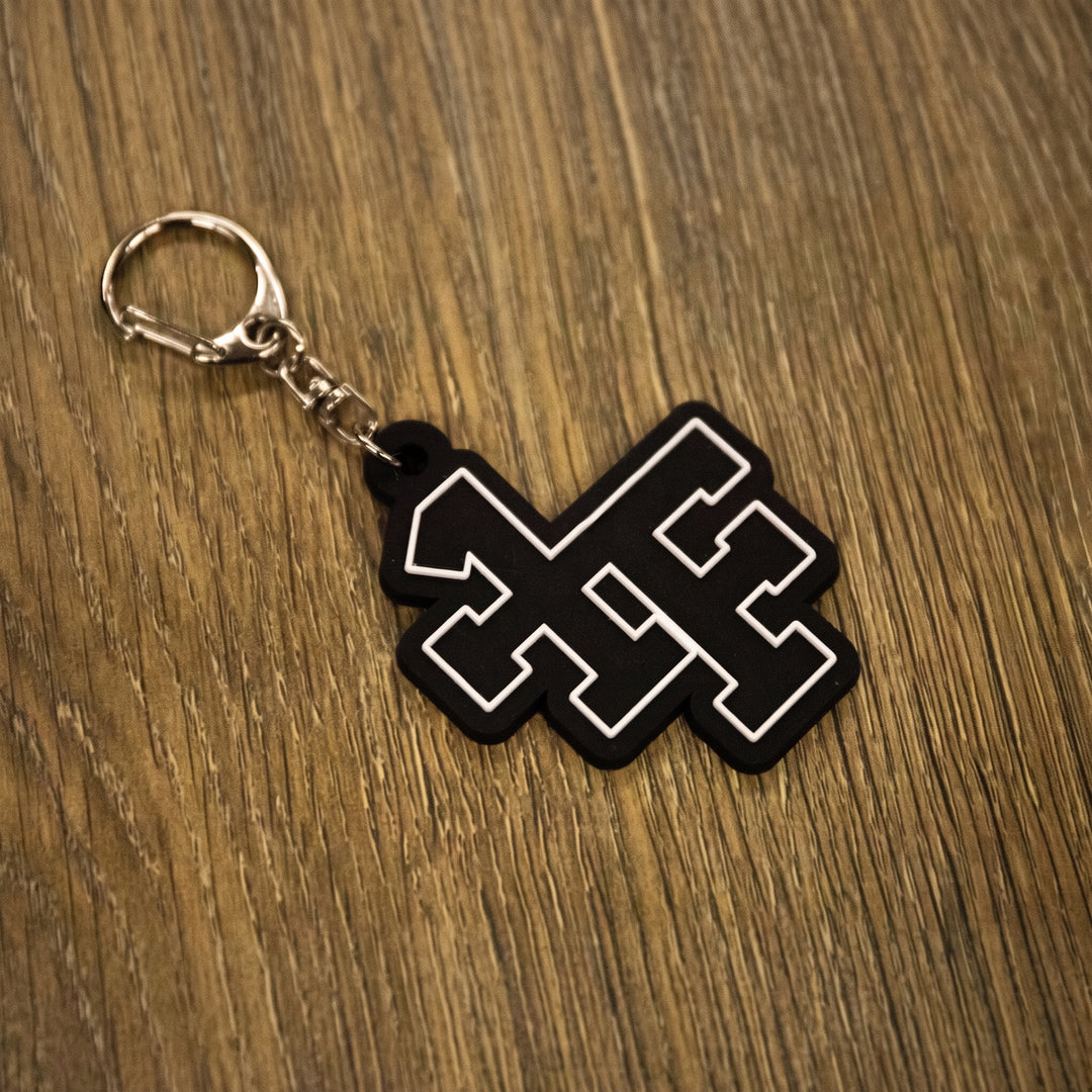 +1F MONOGRAM RUBBER KEY CHAIN