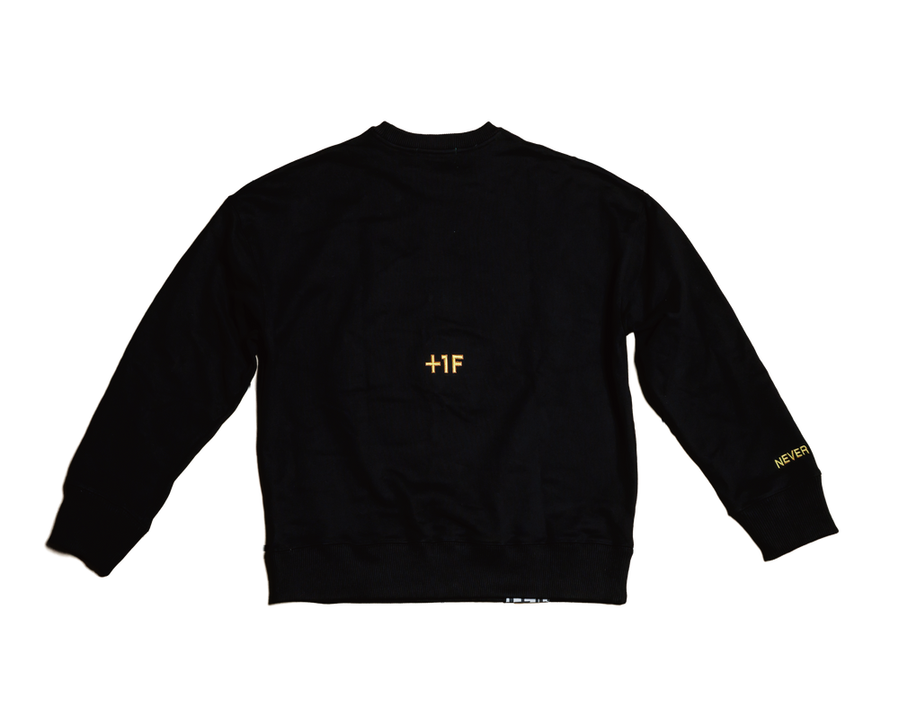 +1F SSS TIER SWEAT CREW / BLACK