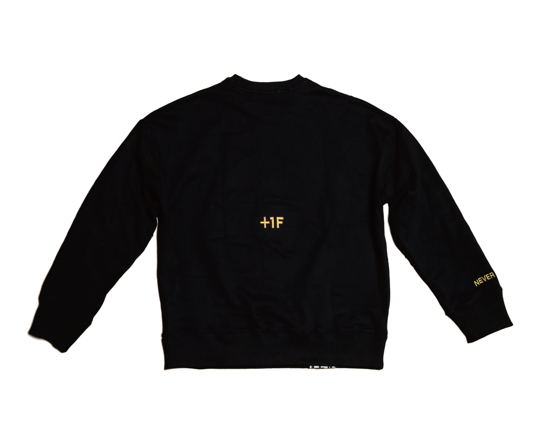 +1F SSS TIER SWEAT CREW / BLACK