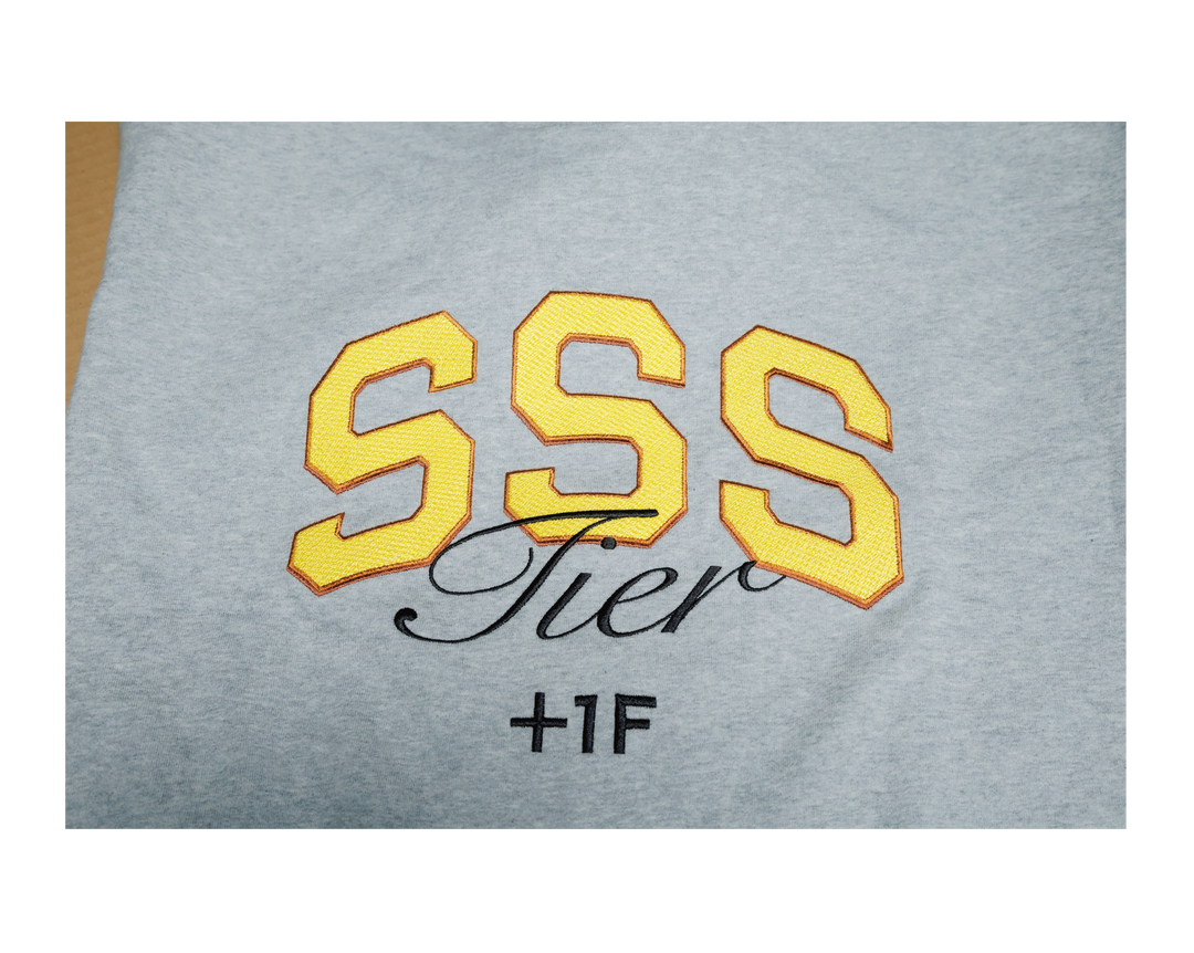 +1F SSS TIER SWEAT CREW / GRAY HEATER