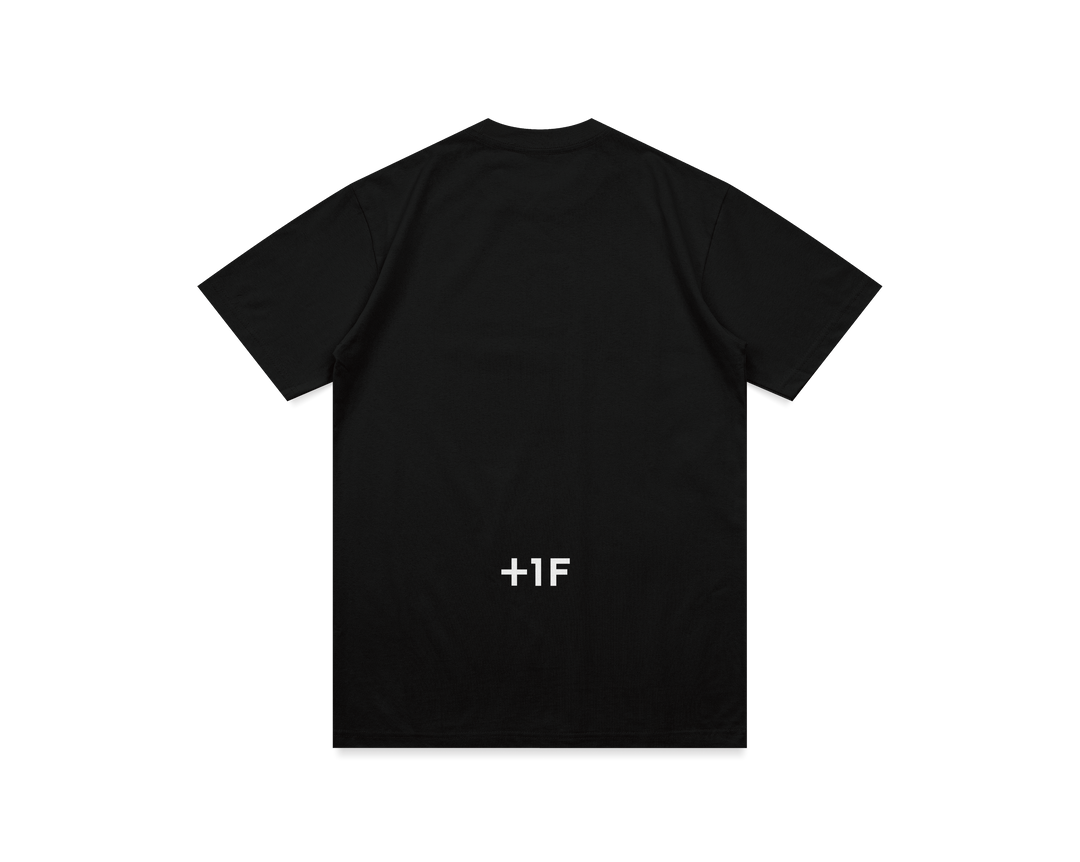 1F KICK chan +1F TEE | KICKちゃんコラボ Tシャツ 黒 1F KICK chan +1F TEE | KICKちゃんコラボ Tシャツ 黒