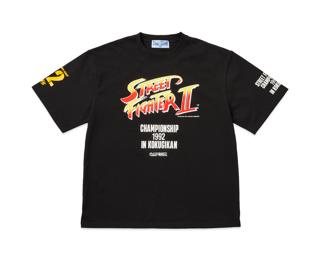 STREET FIGHTER II CHAMPIONSHIP 1992 TEE / BLACK | ストリート STREET FIGHTER II CHAMPIONSHIP 1992 TEE / BLACK | ストリート