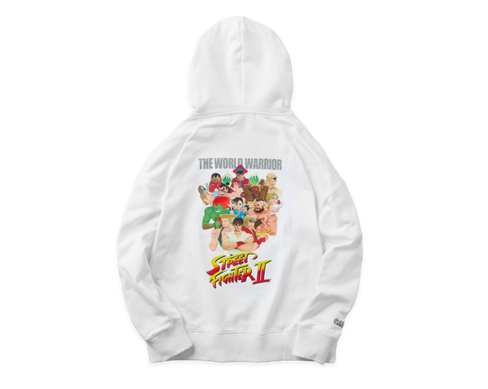 STREET FIGHTER II +1F CODEX 1991 HOODIE / WHITE