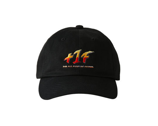 STREET FIGHTER II +1F LOGO CAP/ BLACK
