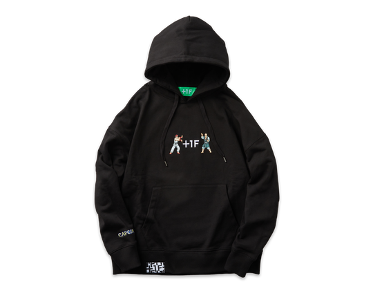STREET FIGHTER +1F THE ORIGIN HOODIE / BLACK