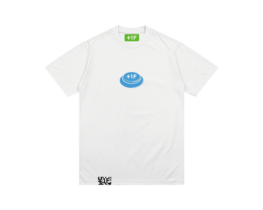 BUTTON LOGO TEE (NEW COLOR) /WHITE