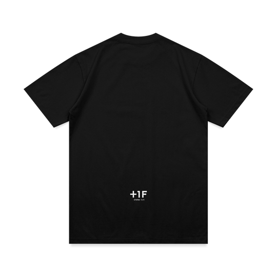 +1F REWIND THE FRAME TEE / BLACK