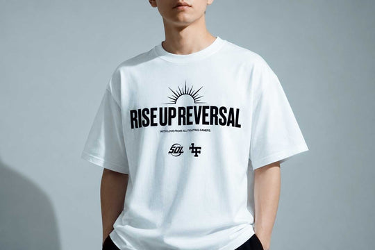 KUMAMOTO RISE UP REVERSAL TEE / WHITE