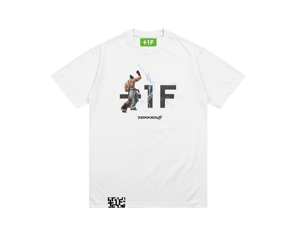 TEKKEN +1F KAZUYA TEE | 鉄拳 三島一八 Tシャツ ホワイト 白