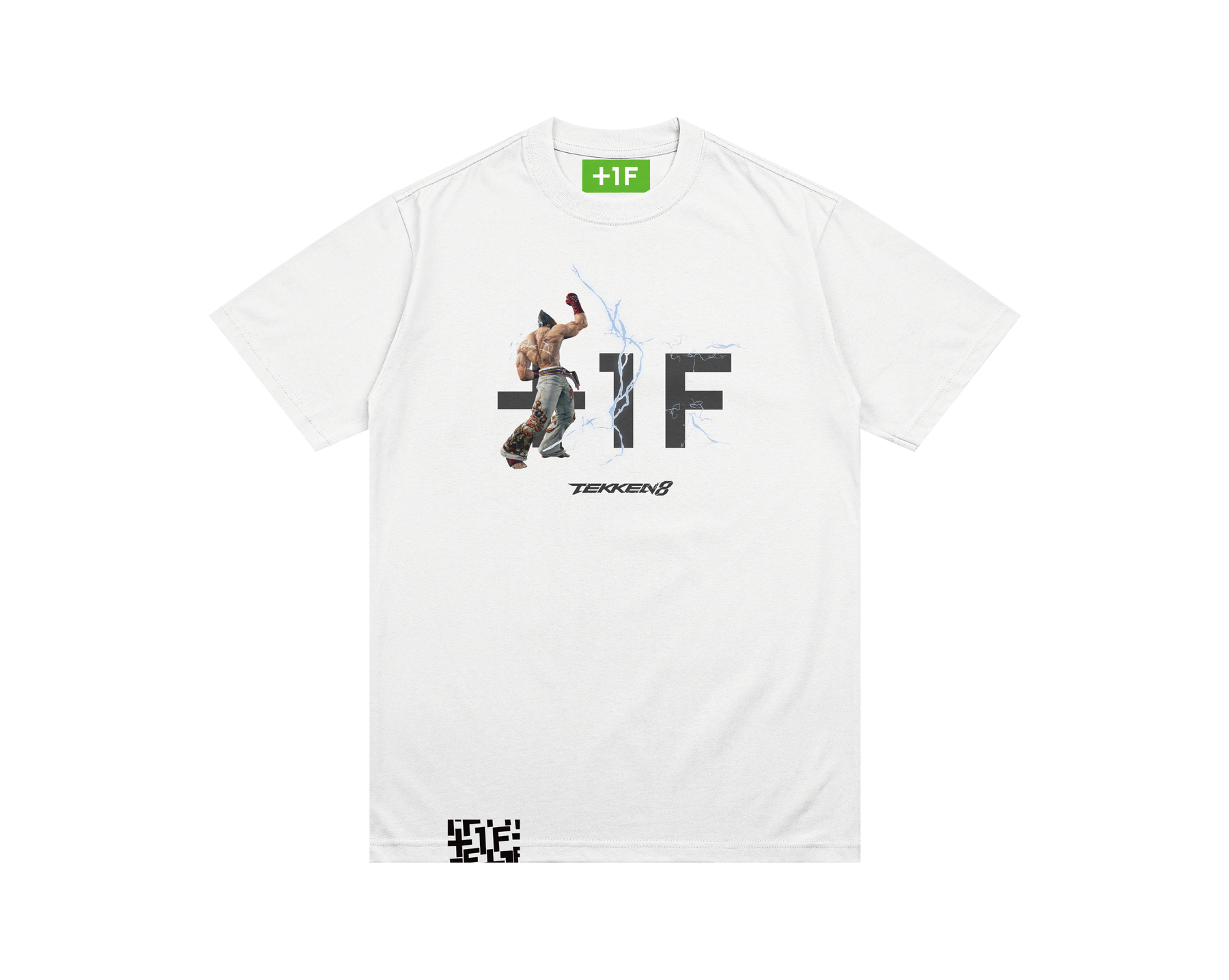 TEKKEN +1F KAZUYA TEE | 鉄拳 三島一八 Tシャツ ホワイト 白 TEKKEN +1F KAZUYA TEE | 鉄拳 三島一八 Tシャツ ホワイト 白