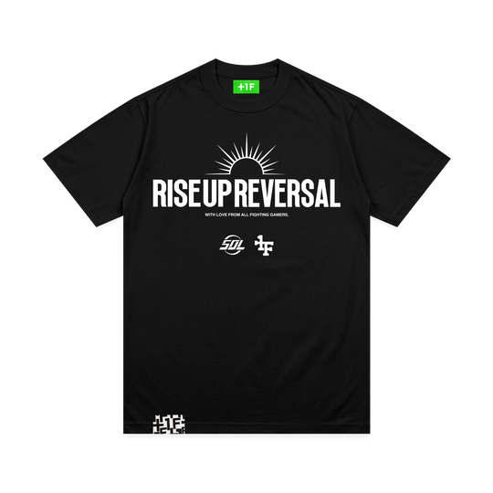 KUMAMOTO RISE UP REVERSAL TEE / BLACK