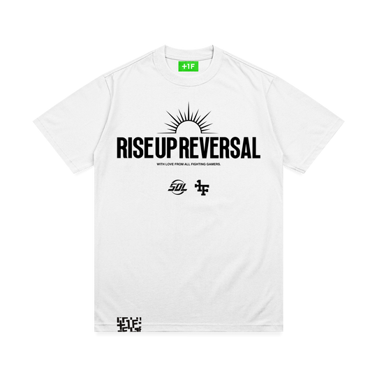 KUMAMOTO RISE UP REVERSAL TEE / WHITE