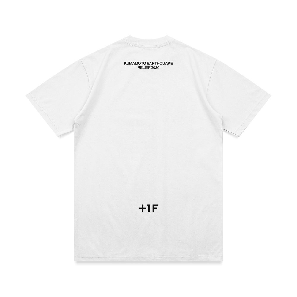 KUMAMOTO RISE UP REVERSAL TEE / WHITE
