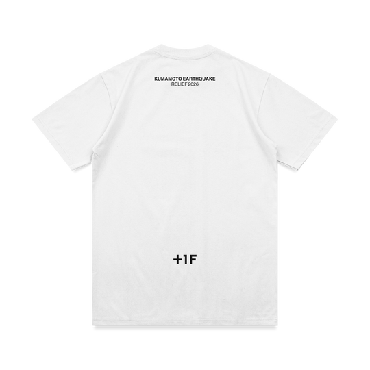 KUMAMOTO RISE UP REVERSAL TEE / WHITE